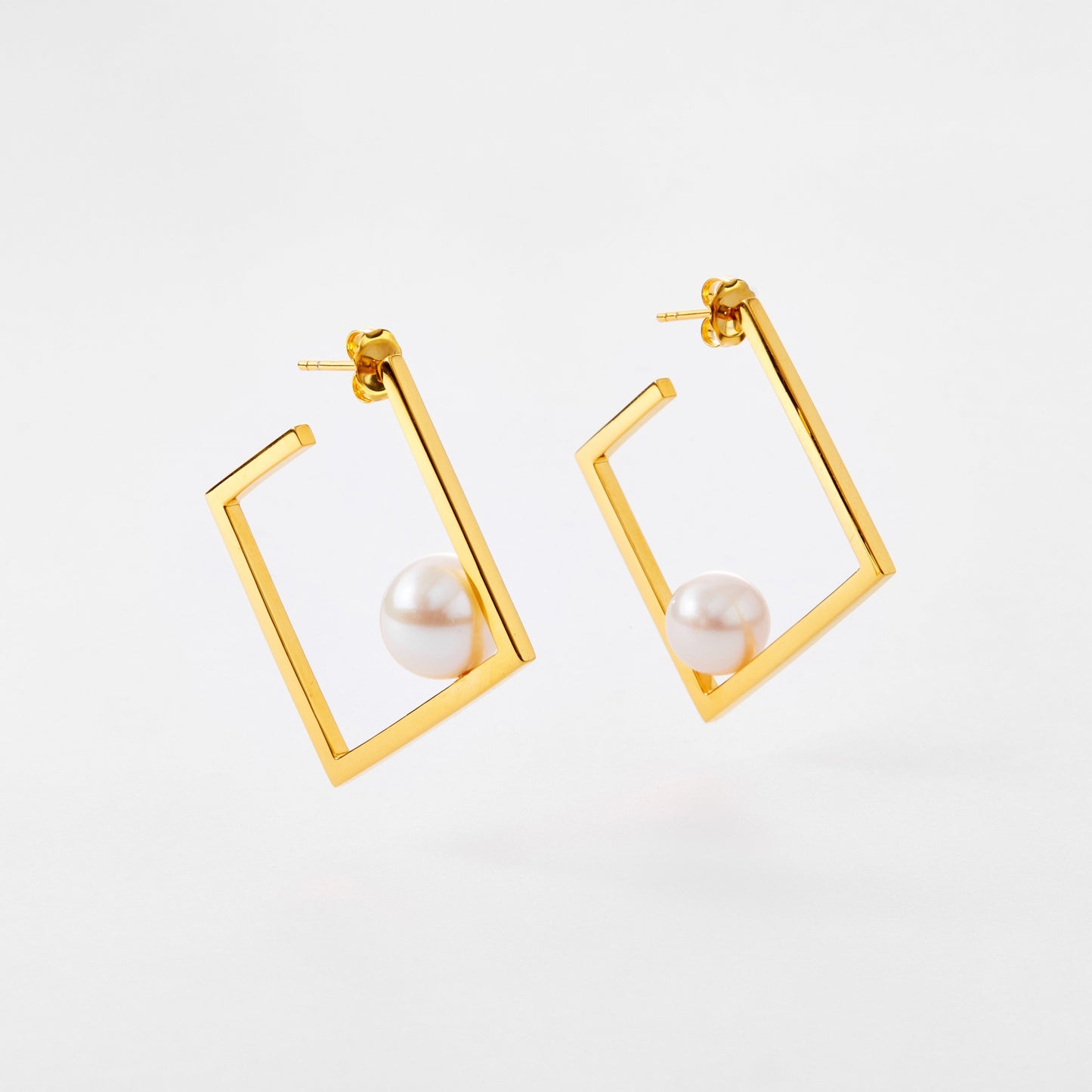 Quadratische Oversized-Creolen