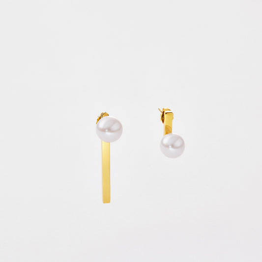 Schlichte Perlenohrstecker