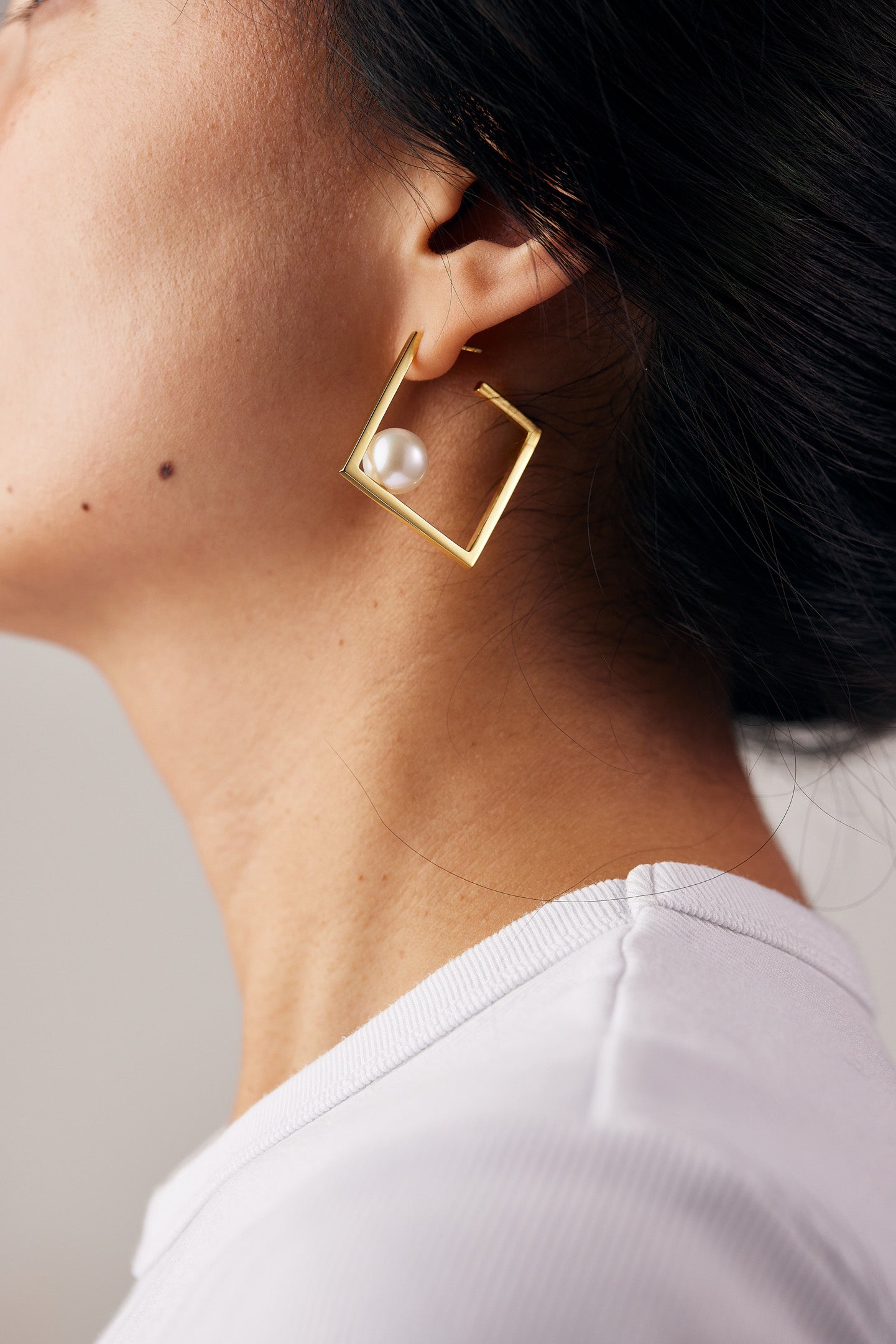 Quadratische Oversized-Creolen