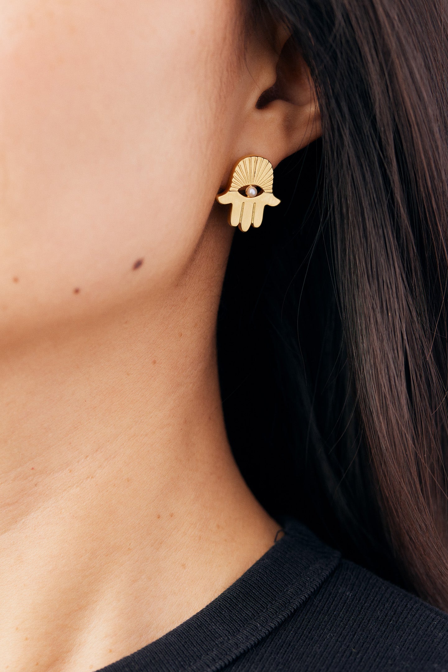 Evil Eye & Hamsa Hand Ohrringe
